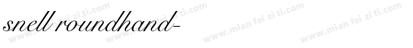 snell roundhand社团字体转换